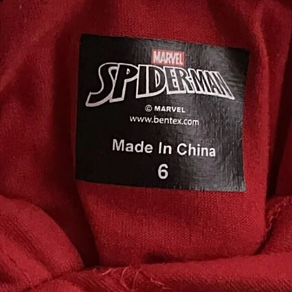 Spider-Man Spider girl- Girls Vtg Marvel Costume Halloween Dress Girls Sz 6 - Picture 9 of 11